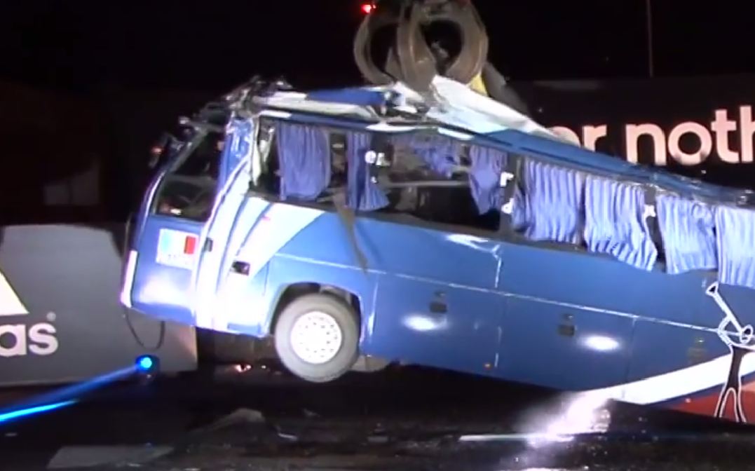 האוטובוס מושמד