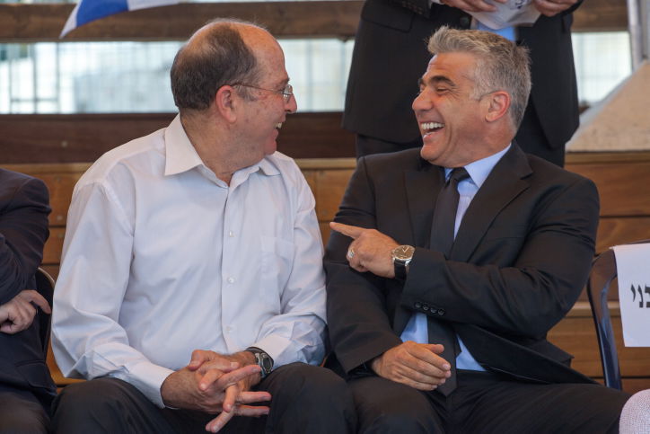 יאיר לפיד ובוגי יעלון, אמש