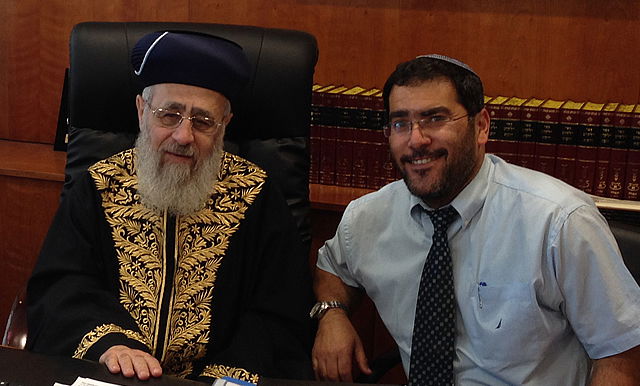 שר שלום ג'רבי עם הראשון לציון