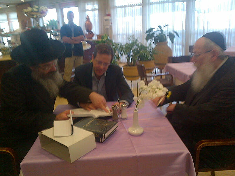 ליצמן, הרצוג וקלוגמן מעיינים בספר