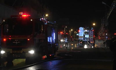 לאחר שעות: כובתה שריפה ליד מגדל ב.ס.ר בבני ברק