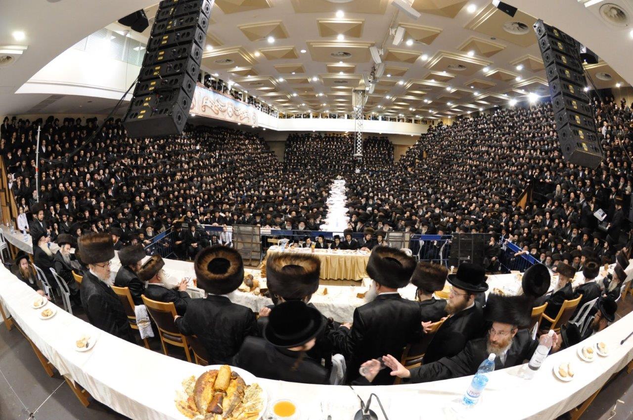 גלריה: מעמד ה"חתן מאהל" בבעלזא