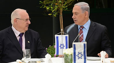 הנשיא הנבחר ריבלין וראש הממשלה נתניהו, הבוקר