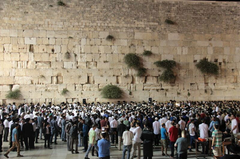 תיעוד ענק: התפילה בכותל המערבי לשלומם של שלושת החטופים