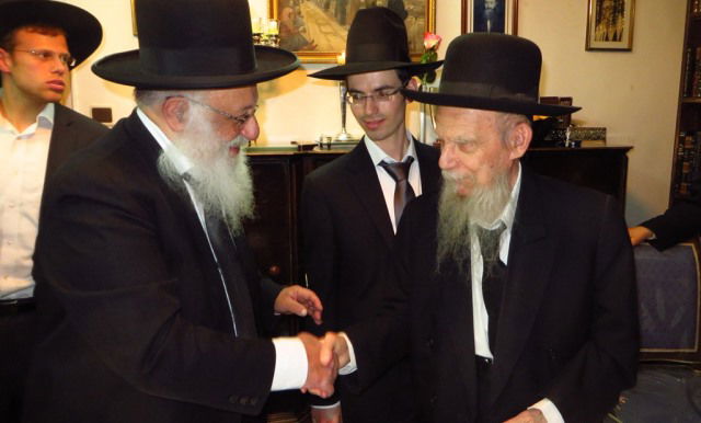 תיעוד: ראשי ישיבת פוניבז' השתדכו