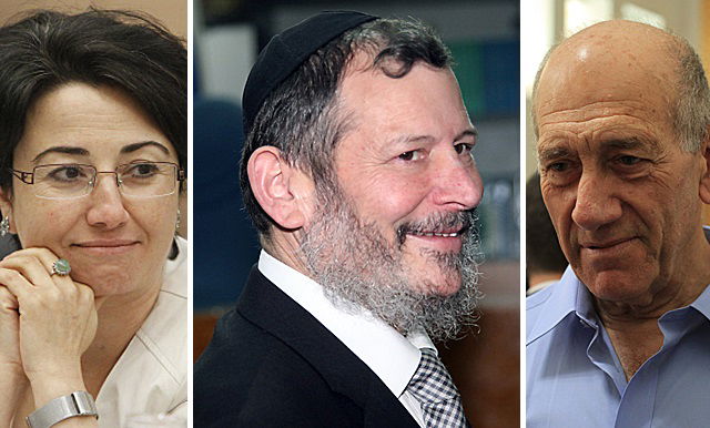 אהוד אולמרט, אורי לופוליאנסקי וחנין זועבי