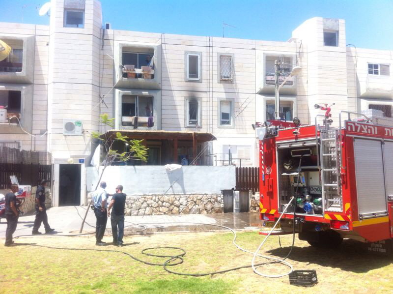 פצוע קשה בשריפה בקרית מלאכי