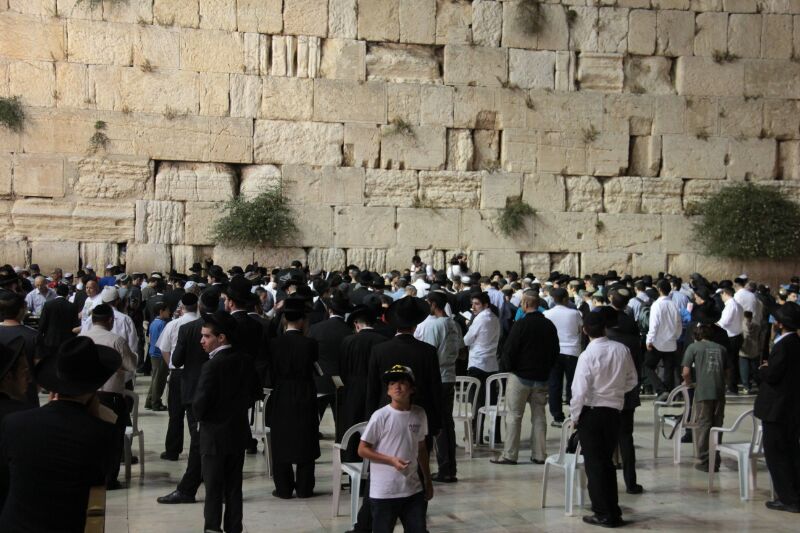 גלריה: מאות העתירו בכותל למען הנערים החטופים