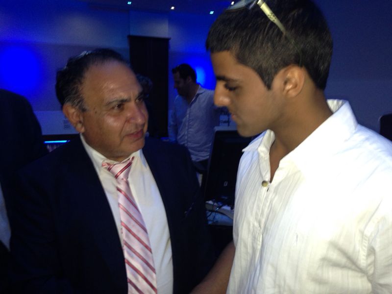 אחיו של הנער אייל יפרח באירוע