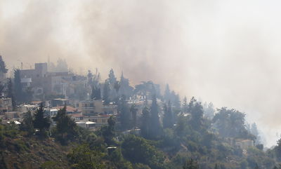 השריפה בשכונת עין כרם בירושלים