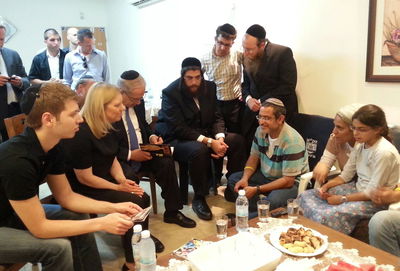 נתניהו בבית משפחת יפרח באלעד