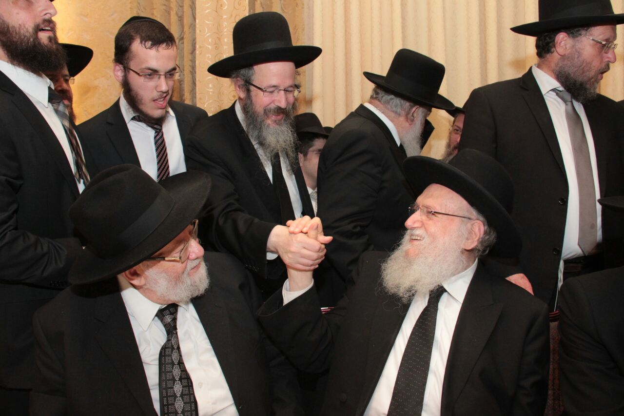 גלריה: הגר"ח קנייבסקי רקד אצל "המלך" אברהם רובינשטיין