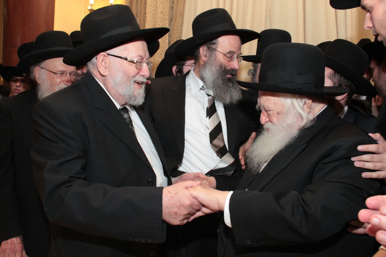 גלריה: הגר"ח קנייבסקי רקד אצל "המלך" אברהם רובינשטיין