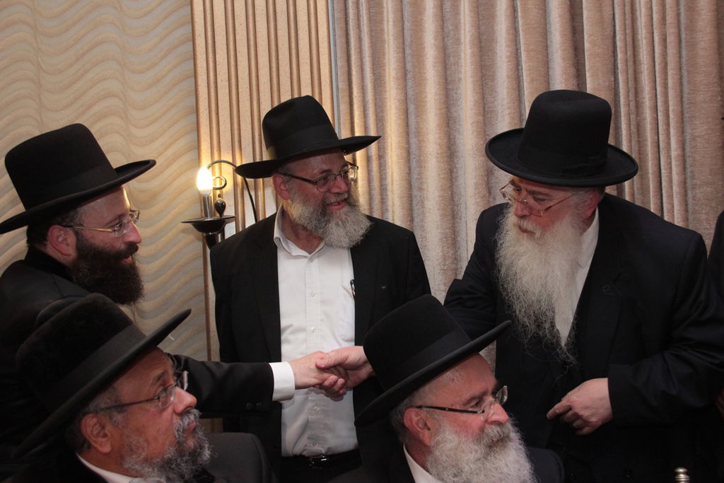 הרב שמואל רבינוביץ חיתן, כל המי ומי התייצבו • גלריה