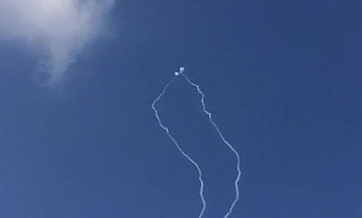 יירוט הטילים מעל גוש דן • צפו בוידאו