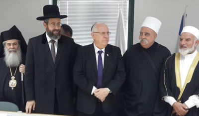 הרב לאו, הנשיא הנבחר ומנהיגי הדתות