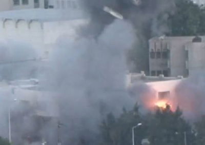 מיוחד: רגע ההפצצה מהאוויר בעזה של בית בכיר בחמאס