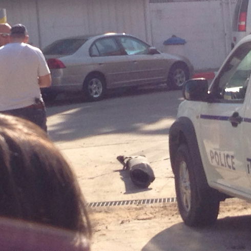 שאריות הרקטה שנחתה היום בתל אביב