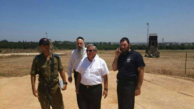 תיעוד: מרדכי בן דוד ביקר ב"כיפת ברזל"