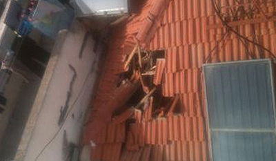 הבית עליו נפלו רסיסי הטיל המיירט