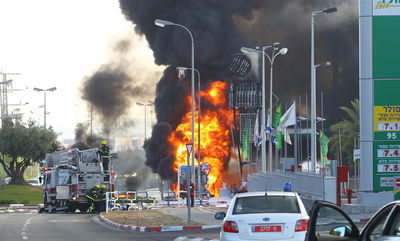 נפילת רקטה באשדוד