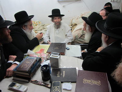 נציגי איגוד הסמינרים אצל מרן הגראי"ל