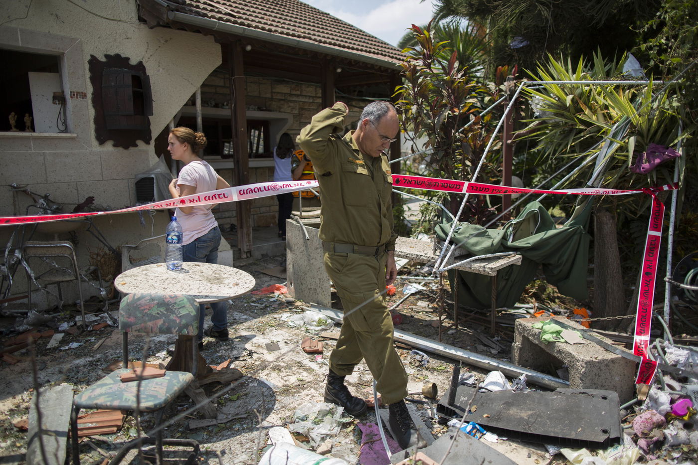 רקטה פגעה ישירות בבית ביהוד וגרמה להרס רב