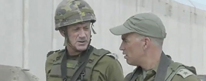 הרמטכ"ל ומפקד חטיבת הנח"ל בתוך רצועת עזה