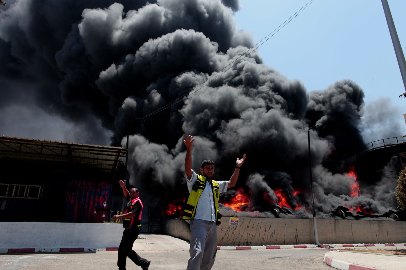 צפו: כך נראה "הלילה השחור" של עזה