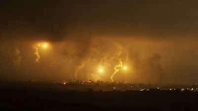 צפו: הפצצות צה"ל הלילה בעזה