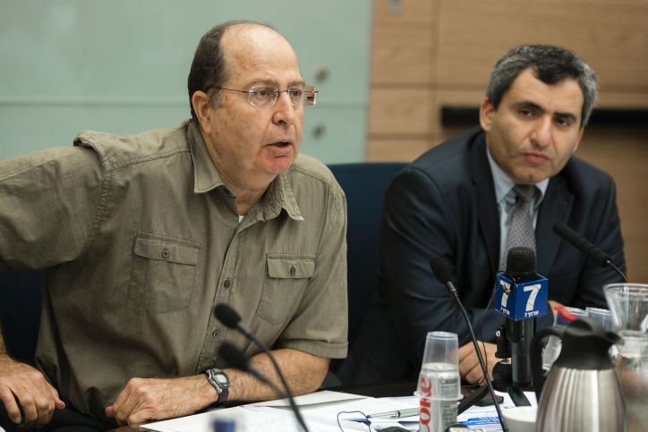 ח"כ אלקין עם שר הביטחון יעלון