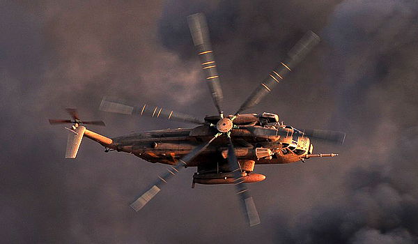 מסוק של חיל האוויר בפעולה