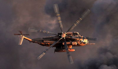 מסוק של חיל האוויר בפעולה