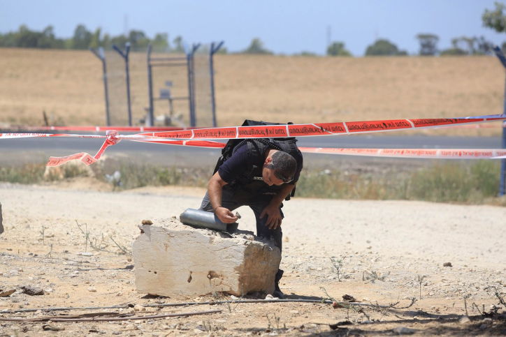 זירת נפילת רקטה