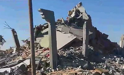 צפו: ההרס הרב בכפר חוזאעה ברצועת עזה