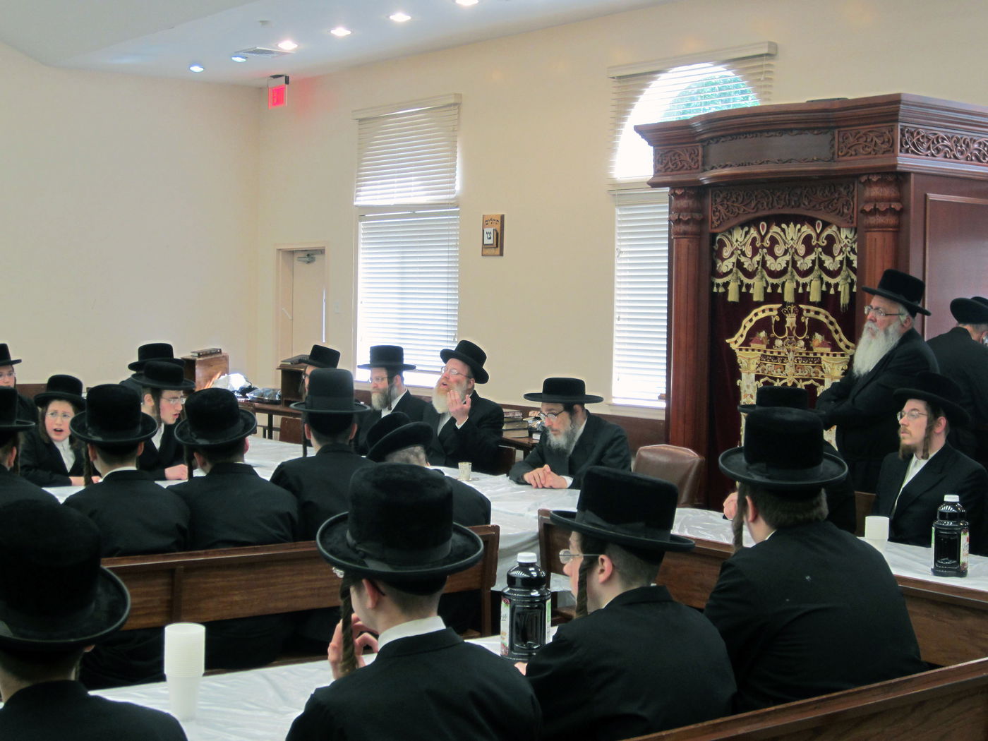 תיעוד: האדמו"ר מפאפא ביקר במחנה הנופש