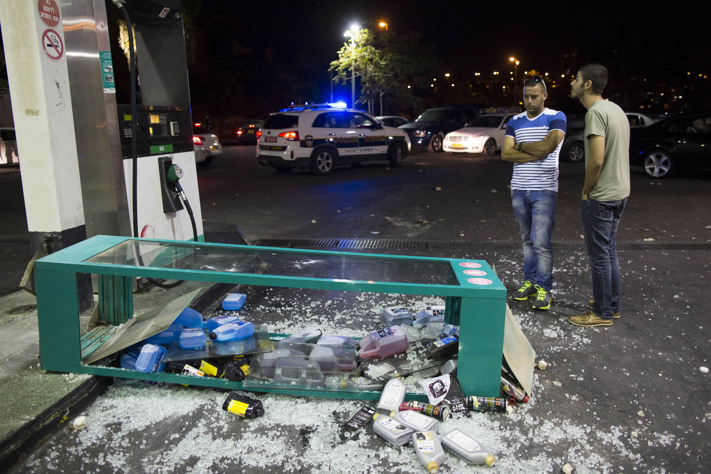 תחנת הדלק שהושחתה בירושלים