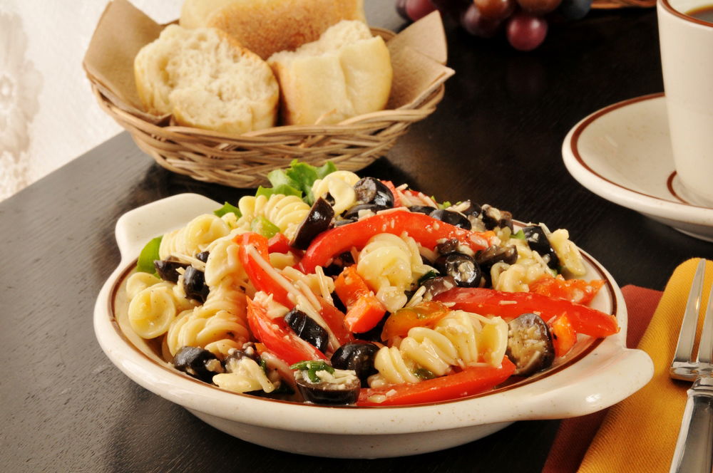 פסטה עם ירקות בגריל