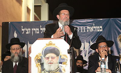 הרב קלמן בר נושא דברים בעצרת