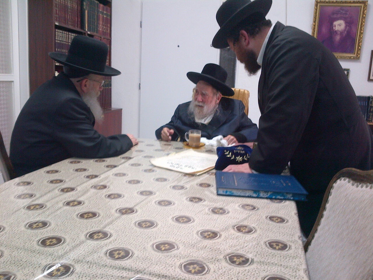 ליצמן בביקור בבית האדמו"ר