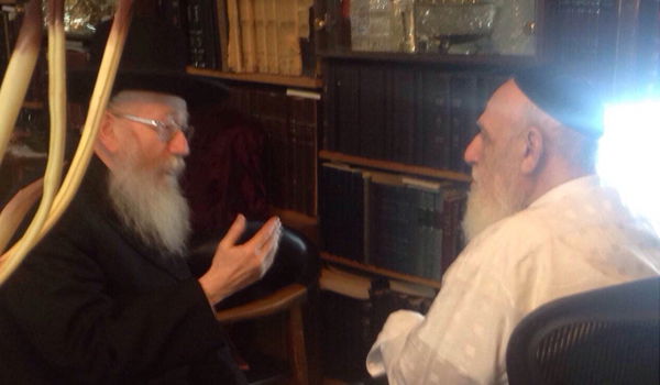 ח"כ יעקב ליצמן עם הגאון רבי שלום כהן