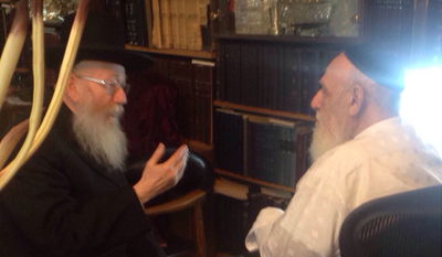 ח"כ יעקב ליצמן עם הגאון רבי שלום כהן