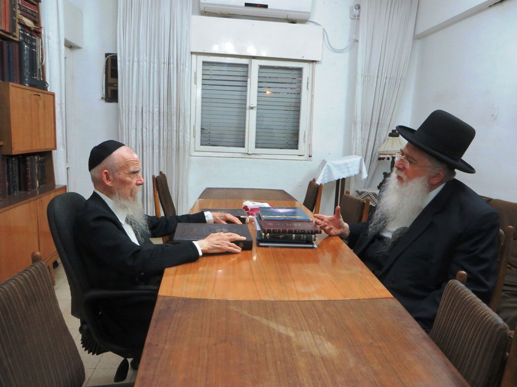 ח"כי אגודת ישראל ביקרו בבית ראש ישיבת פוניבז'