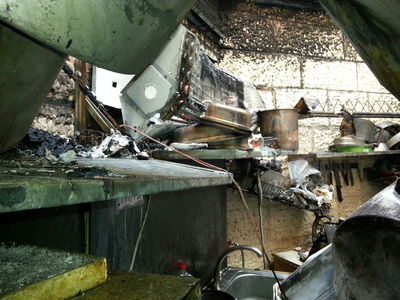 נזקי השריפה, הבוקר