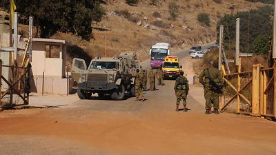 זירת פיצוץ המטענים בגבול הצפון