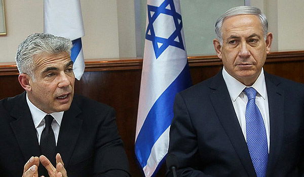 ראש הממשלה בנימין נתניהו ושר האוצר יאיר לפיד