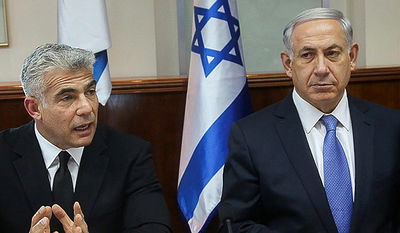 ראש הממשלה בנימין נתניהו ושר האוצר יאיר לפיד