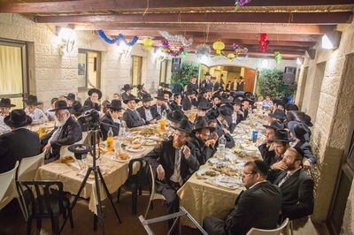 תיעוד: אברכי "מגדל עוז" חגגו שמחת בית השואבה