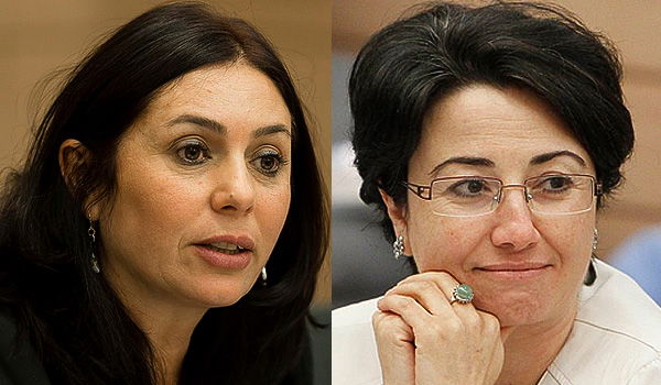 ח"כ מירי רגב וח"כ חנין זועבי
