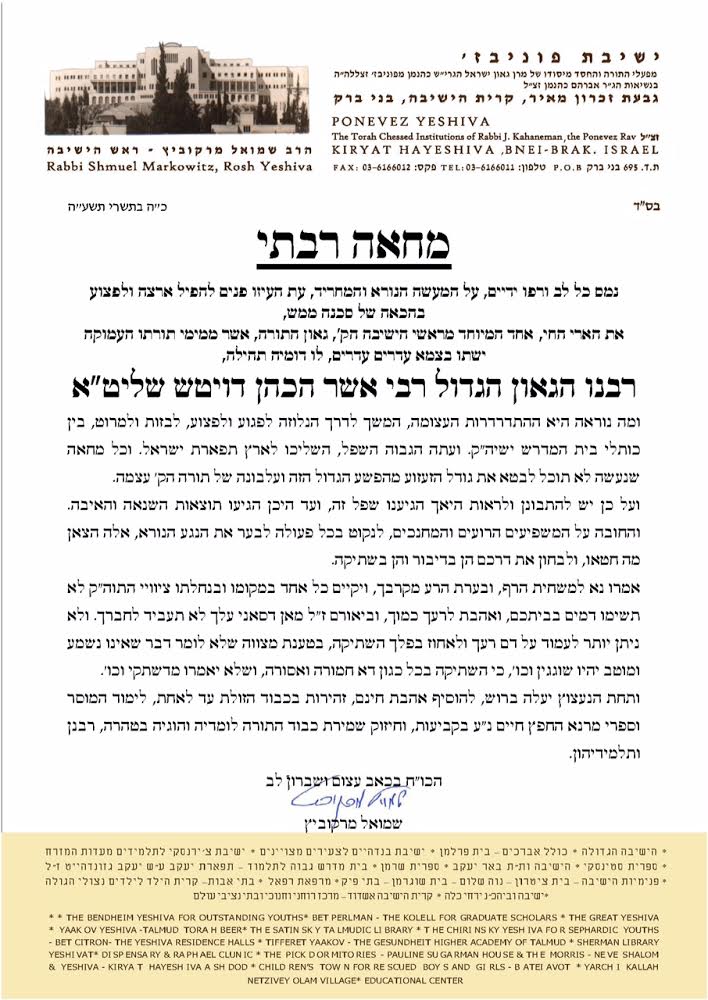 נפילת הגר"א דויטש: פלג 'המחבלים' בעצרת מחאה